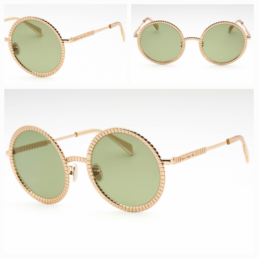 LACOSTE L252S RICKY REGAL Gold and Green Round Sunglasses